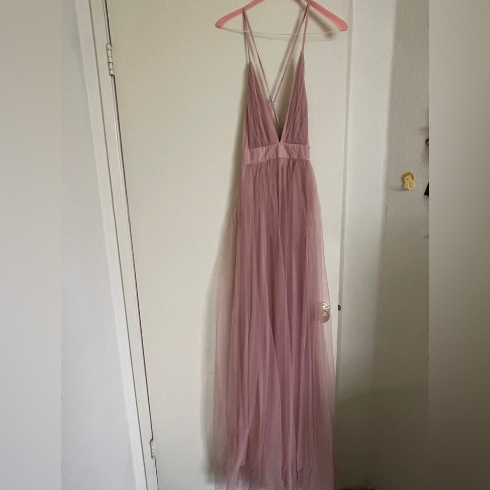 Tulle maxi dress